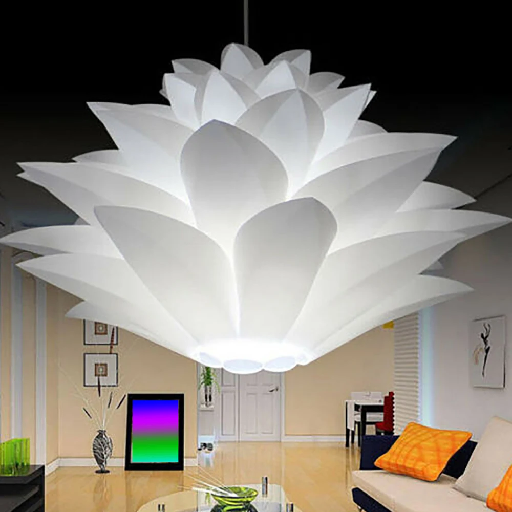 DIY Lily Lotus Puzzle подвесной креативный светильник-люстра романтическая Подвеска для ресторана кафе потолочное украшение комнаты