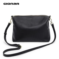 gionar rfid luxury genuine real leather shoulder bag designer black crossbody messenger bag daily purses and handbags