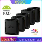 5 шт.лот x96q ТВ приставка Android 10 Allwinner H313 Quad Core 4K Smart TV BOX 2,4G, Wi-Fi, поддержка Youtube X96Q комплект компьютерной приставки к телевизору