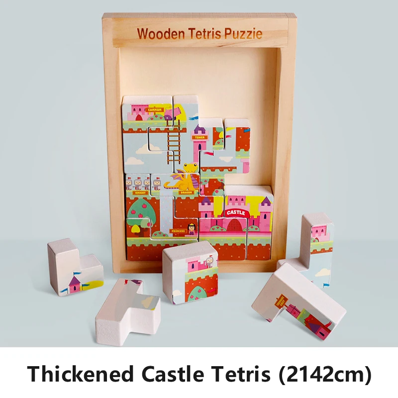 

Игрушка деревянные кубики DIY замок Германия крафт бумага модель 3D DIY головоломки игрушки Танграм Детские взрослого игра-головоломка