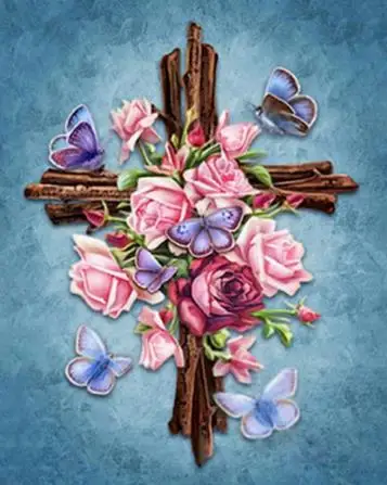 Алмазная 5d картина сделай сам с изображением Иисуса овцы религии Девы Марии