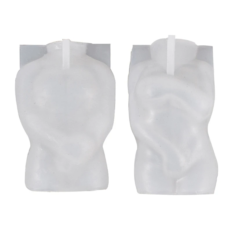 

DIY 3D Art Body Epoxy Resin Mold Human Aromatherapy Plaster Wax Silicone Mould Q0KE