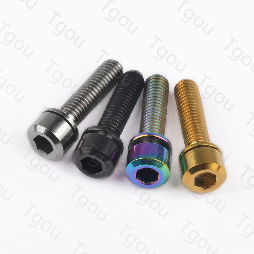 Титановый болт Tgou M5x16/18/20 мм Шестигранная головка с шайбой для руля