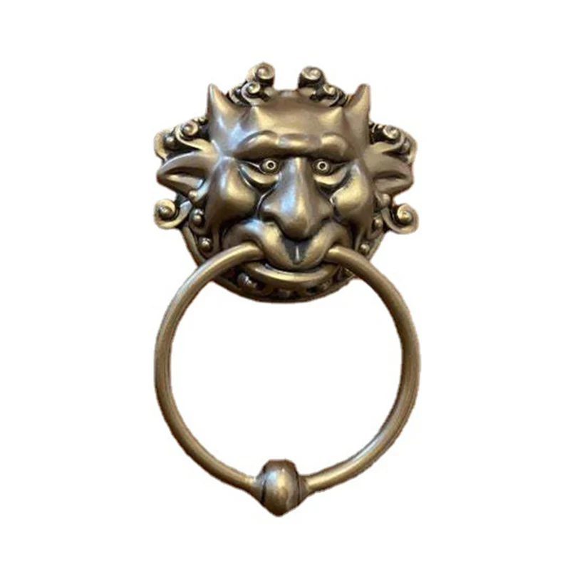 Винтаж смолы дверные молотки Дракон уход за кожей лица двери и ворота Ручка