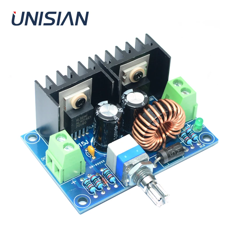XL4016 Регулируемый Модуль источника питания 200 Вт понижающий преобразователь с