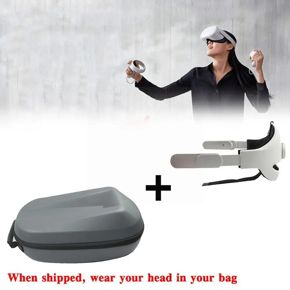 

2in1 Set For Oculus Quest 2 Pu Storage Bag Elite Comfort For Enhanced In Carrying Strap And Support Vr Accessory K8r6