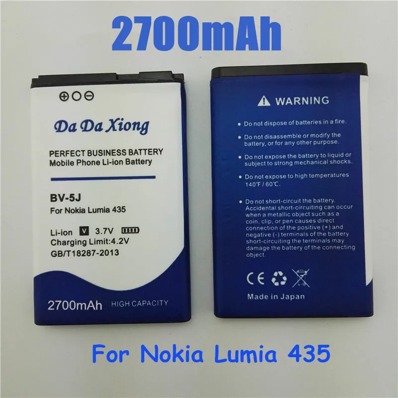 2700mAh BV 5J BV5J литий ионный аккумулятор для телефона Microsoft Nokia Lumia 435 532 RM1069 1071|battery for|phone