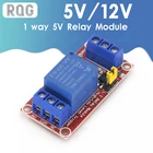 5 в 12 В Один 1-канальный релейный модуль щит с опора для оптопары триггером высокого и низкого уровня