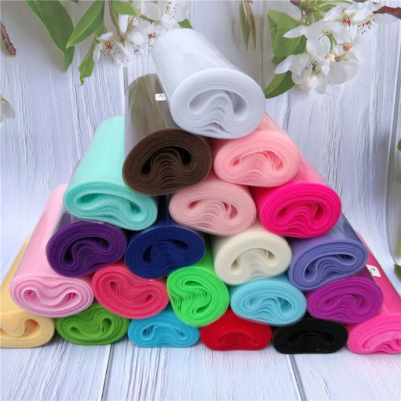 Тюль рулон 15 см 22 м детский душ рулоны свадебное украшение ткань органза тюль