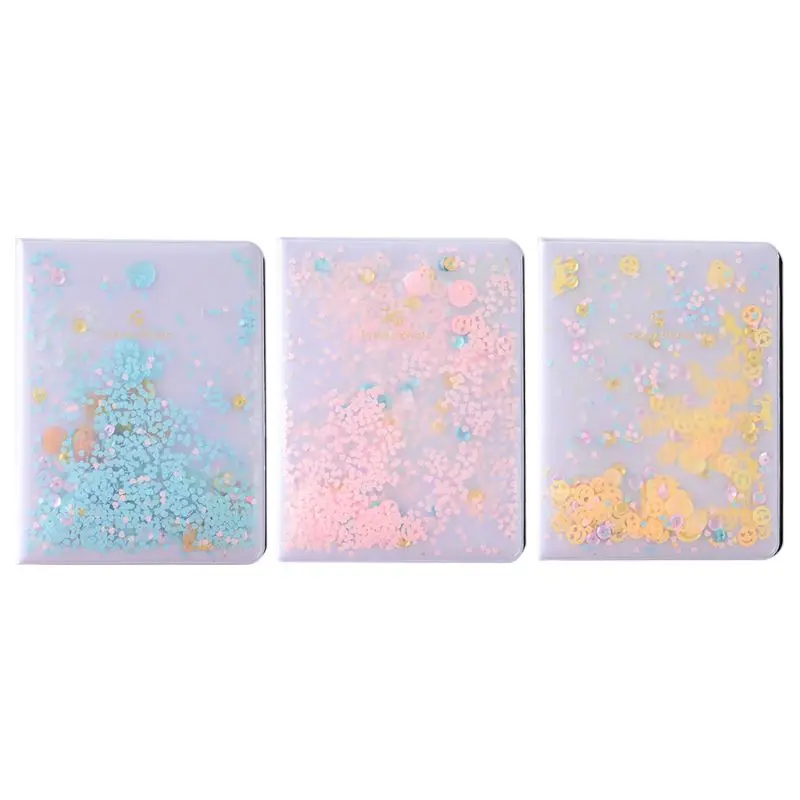 

64 Pockets 3 Inch PVC Quicksand Sequin Photo Book Album