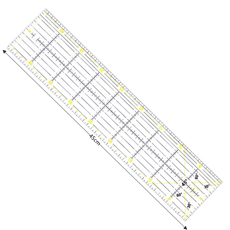30/45/60 см лоскутное шитье линейка для пэчворка режущий инструмент толстый
