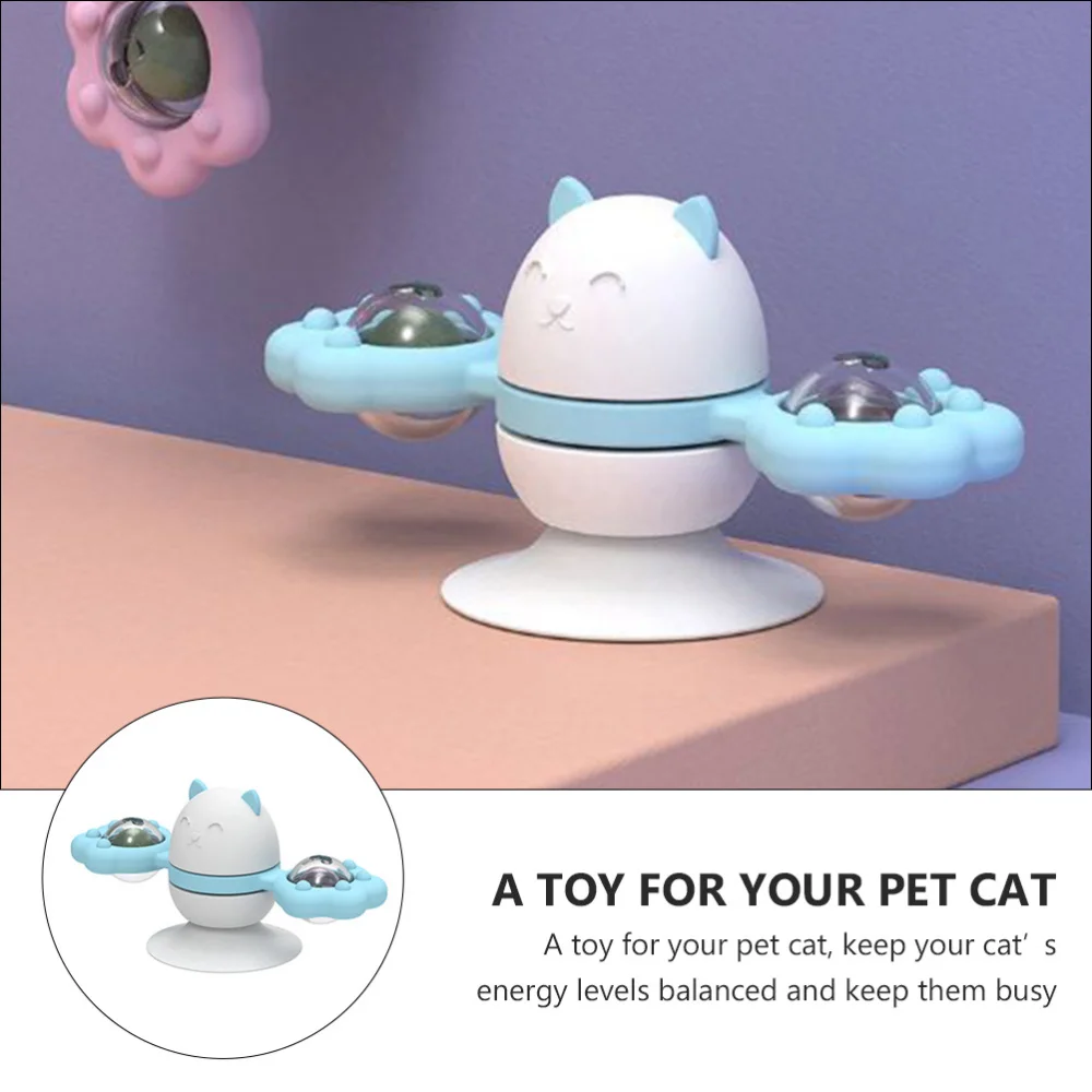 

Interactive Turntable Cat Teaser Cat Slower Feeder with Flashing