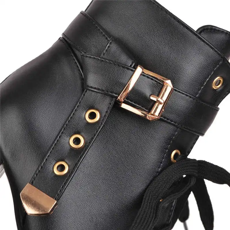 

Smirnova Large size 34-43 New ankle boots for women zipper buckle round toe pink ladies boots party wedding shoes woman