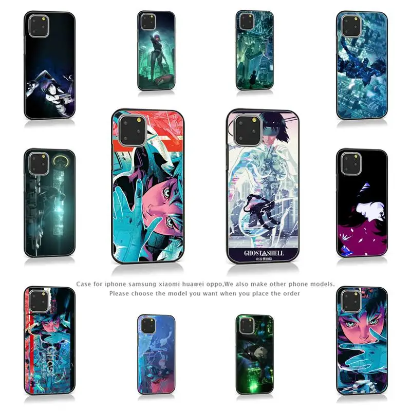 

Ghost in the Shell Manga Comics Phone Case for iPhone 7 8 11 12 Pro X XS Max XR Samsung A S 10 20 50 Plus pro Cover Funda Shell