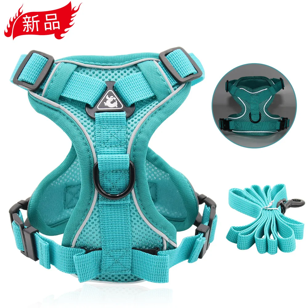 

New dog leash vest pet chest strap reflective breathable walking cat rope dog rope.