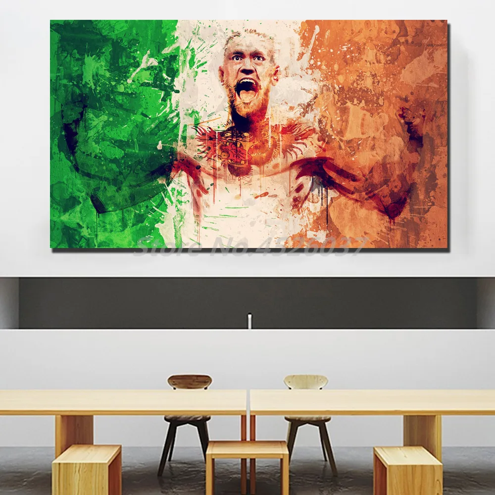 Conor McGregor Canvas Abstract Prints Picture Modular Paintings For Living Room Poster On The Wall Home Decor | Дом и сад