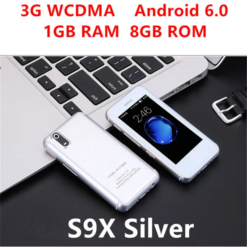 S9X Silver 8GB Маленький смартфон Melrose S9P ультратонкий мини мобильный телефон MT6580A/X четырехъядерный 1 ГБ 8 ГБ Android 6,0 мобильный телефон S9 PLUS S9X - Цвет: S9X Silver 8GB