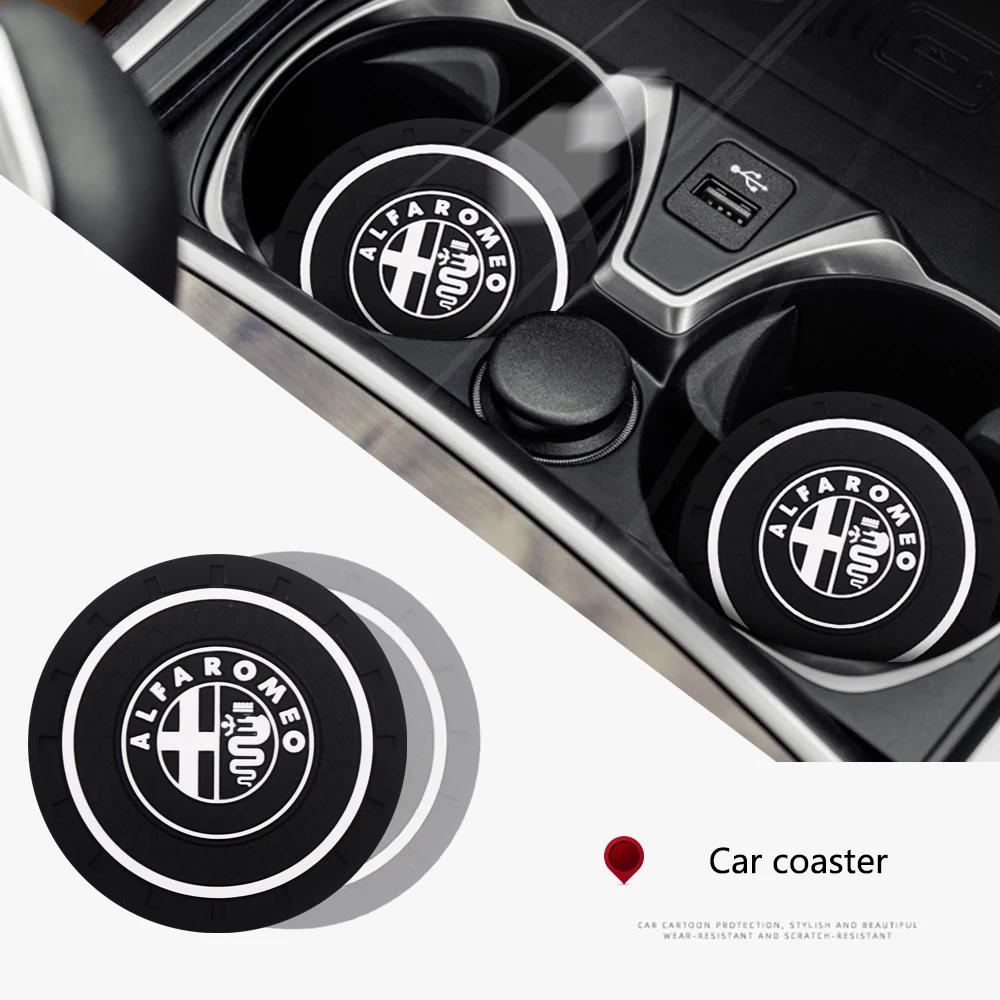 2 шт. Автомобиль Подставка Противоскользящий коврик эпоксидная смола Coaster мат