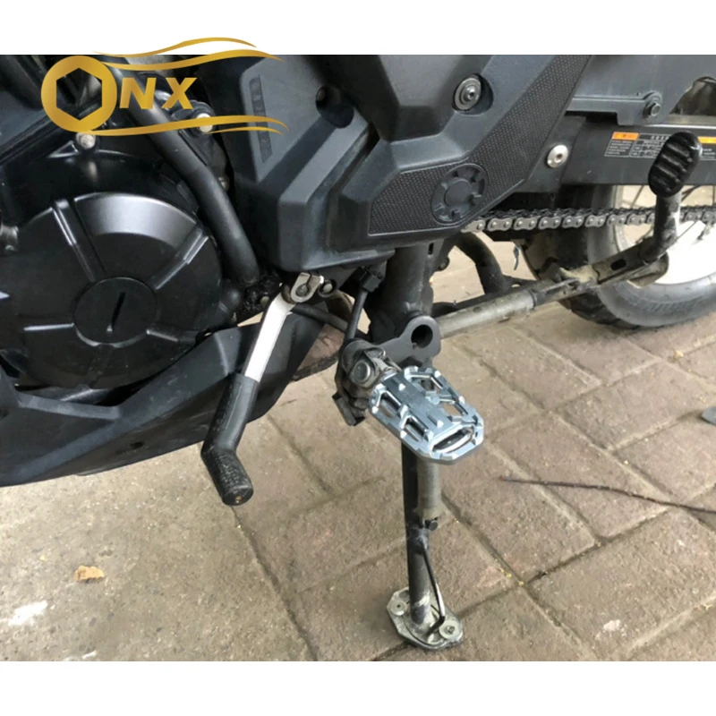 

Motorcycle anti-skid increase and widen front foot pedal foot pad For Kawasaki VERSYS650/X300 modification Accessories