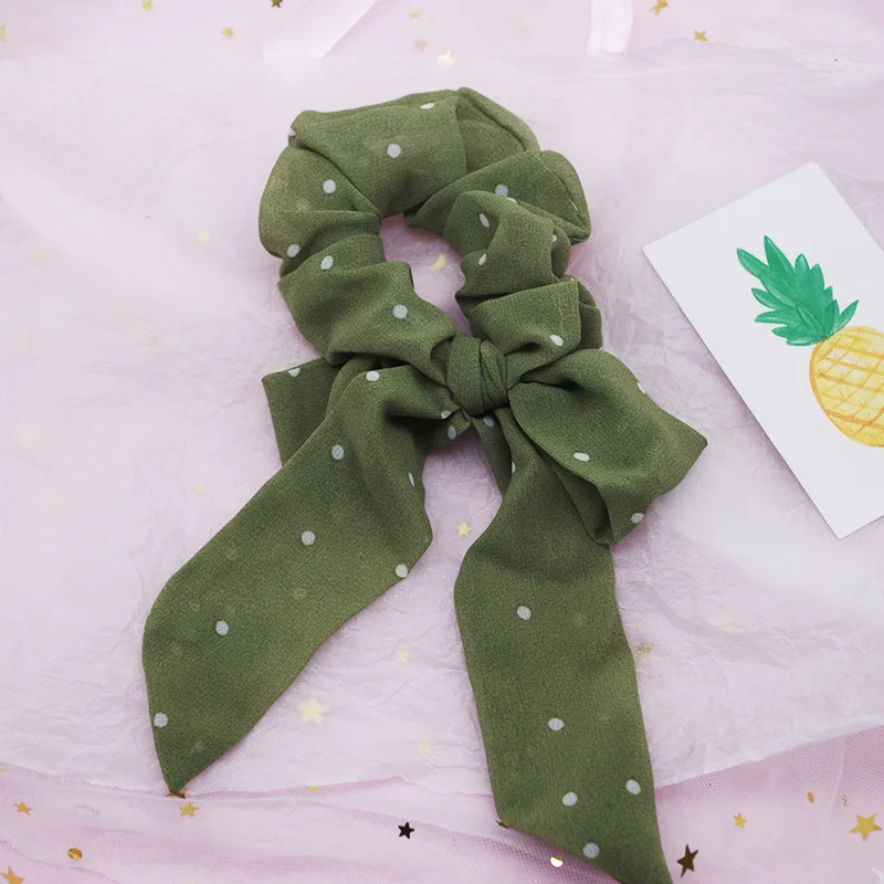 Элегантное волнистое кольцо для волос шифоновое стример головной убор женщин и