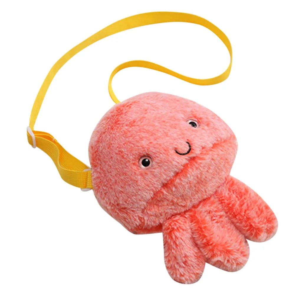 Плюшевая Сумка Кроссбоди с милыми мультяшными животными женские мягкие