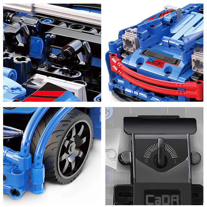 RC Technic гоночный автомобиль Формула Кирпичи Модель комплект MOC дистанционное