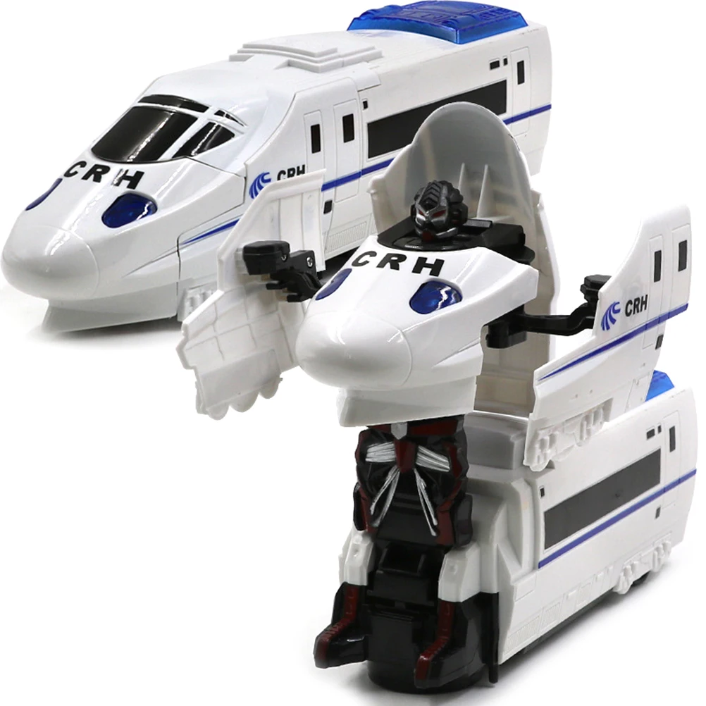 Новинка игрушечный поезд деформация светящийся светильник электрическая музыка