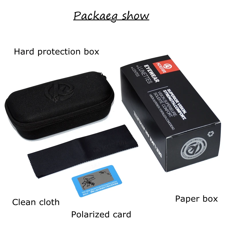 Мужские поляризационные солнцезащитные очки KDEAM Винтажные Солнцезащитные с