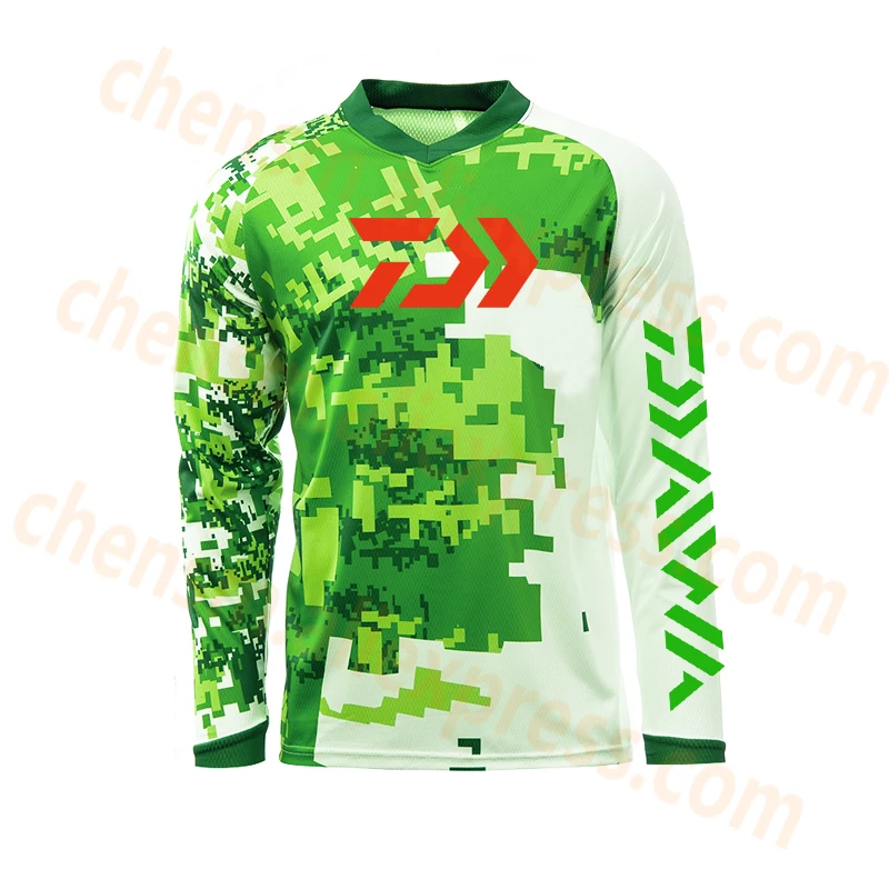 

Новое поступление 2022, одежда DAWA Daiwa для рыбалки на открытом воздухе, летние дышащие быстросохнущие рубашки для рыбалки с УФ-защитой и длинны...