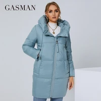 gasman 2021 womens down jacket long fashion classic style coat women brand plus size warm outwear thicken winter parkas 21183a