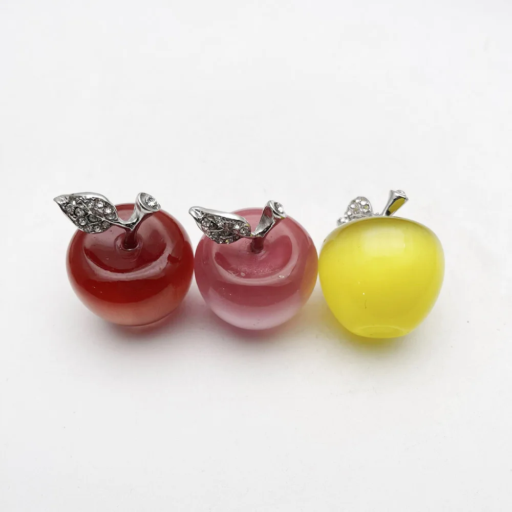 Подвеска для ожерелья, сережек, кошачий глаз, яблоко, 3 шт. от AliExpress WW