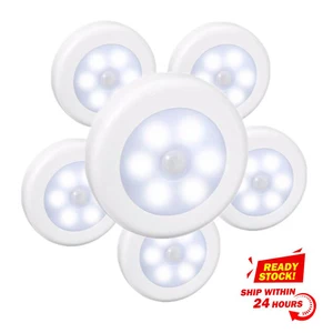 SOL светодиодный Светодиодный инфракрасный датчик движения Сенсор Батарея питание 6 светодиодный Ночные огни Беспроводной лампы с датчиком движения для Шкаф Кабинет