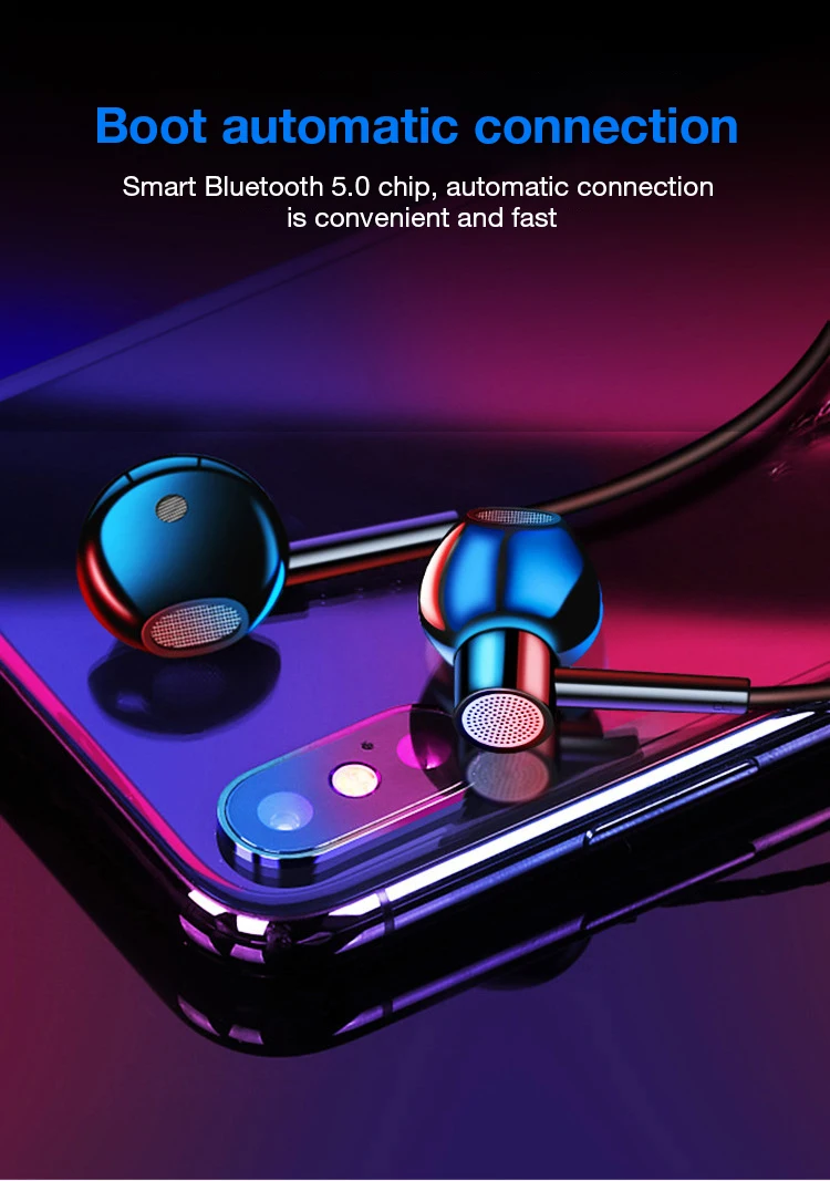 KUSDO Bluetooth наушники беспроводные наушники спортивные наушники Шейная стерео bluetooth-гарнитура с микрофоном для xiaomi