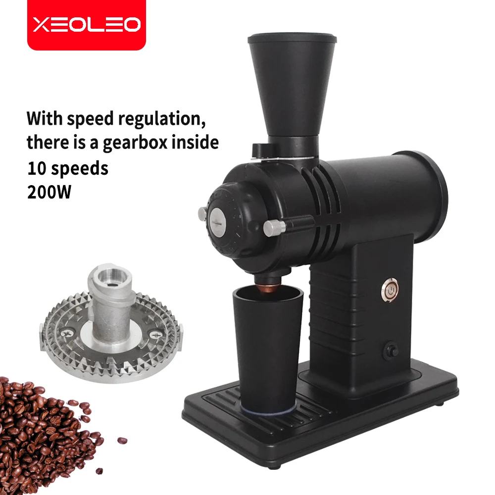Кофемолка XEOLEO с призрачным зубьем 78 мм Акулий зубьями для фильтра Кофеварка 200 Вт