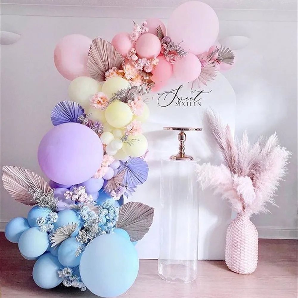 

1Set Mixed Macaron Color Balloon Garland Kit Balloons Arch Blue Pink Latex Globos Baby Shower Birthday Wedding Party Decorations