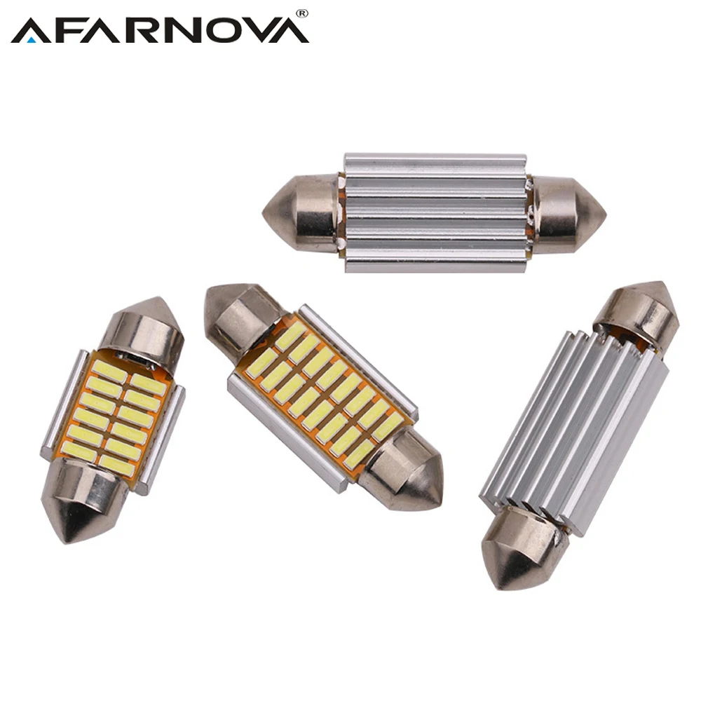 2 x Festoon C5W C10W Автомобильный светодиодный 4014 SMD 31 мм 36 39 42 Canbus без ошибок внутренний