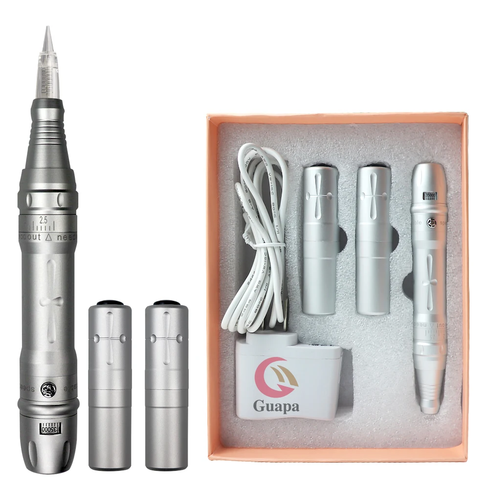 Беспроводная Машинка для микроблейдинга Перманентный макияж тату ручка пудры