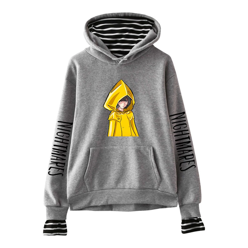 

Women's Hoodie Little Nightmares Hoodies Female Sweatshirt Fake Two Piece Girls Hooded Harajuku Kpop Fashion Women Clothes