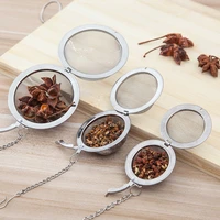 kitchen seasoning ball stainless steel fine mesh halogen material solid spice residue filter soup stew meat tea ball