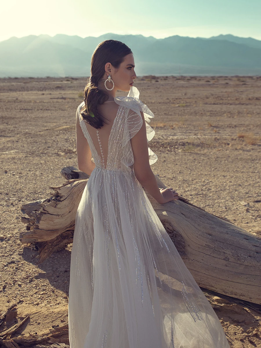 

SSYFashion New Sexy Beach Formal Gowns for Women Scoop Floor-length Sequins Beading Long Evening Dresses Vestidos De Noche