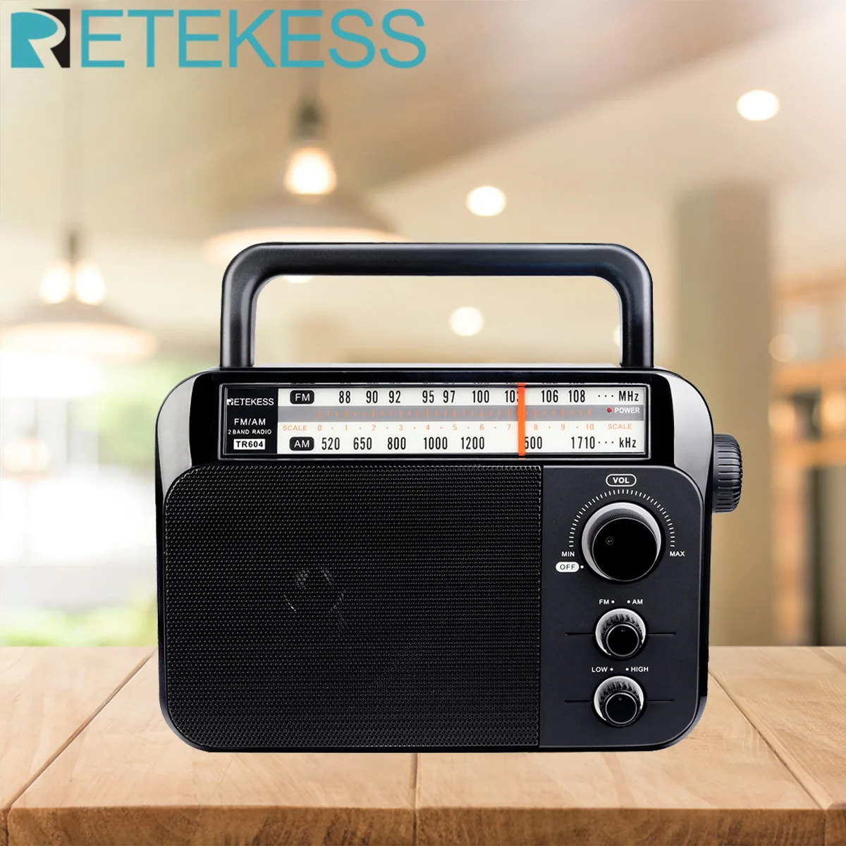 Retekess TR604 AM fm радио портативный транзистор аналоговое с 3 5 мм разъемом для