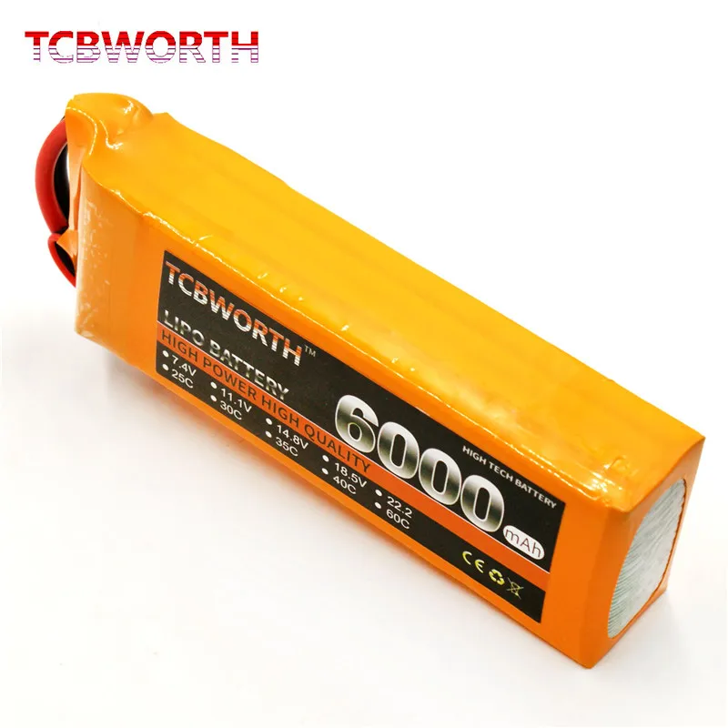 4S RC Toys LiPo аккумулятор 14 8 V 6000mAh 60C литиевые батареи для РУ самолет квадротор