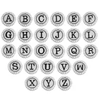 5 шт.лот, оптовая продажа, ювелирные изделия, A-Z буквы алфавита, 18 мм, металлическая кнопка, застежка, кнопка, браслет, ожерелье