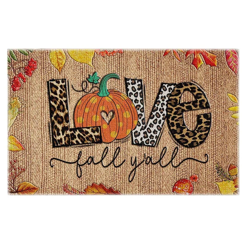 Рождество Хэллоуин любовь дверной коврик одеяло украшения для входной двери