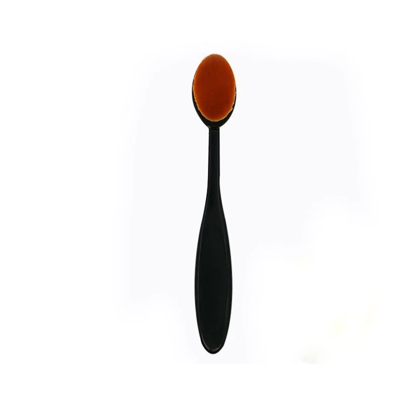 Black 1 шт. Кисть для макияжа зубная щетка большого размера 16 см мягкие кисти для макияжа основа овальные кисти профессиональные инструменты для макияжа - Handle Color: Black