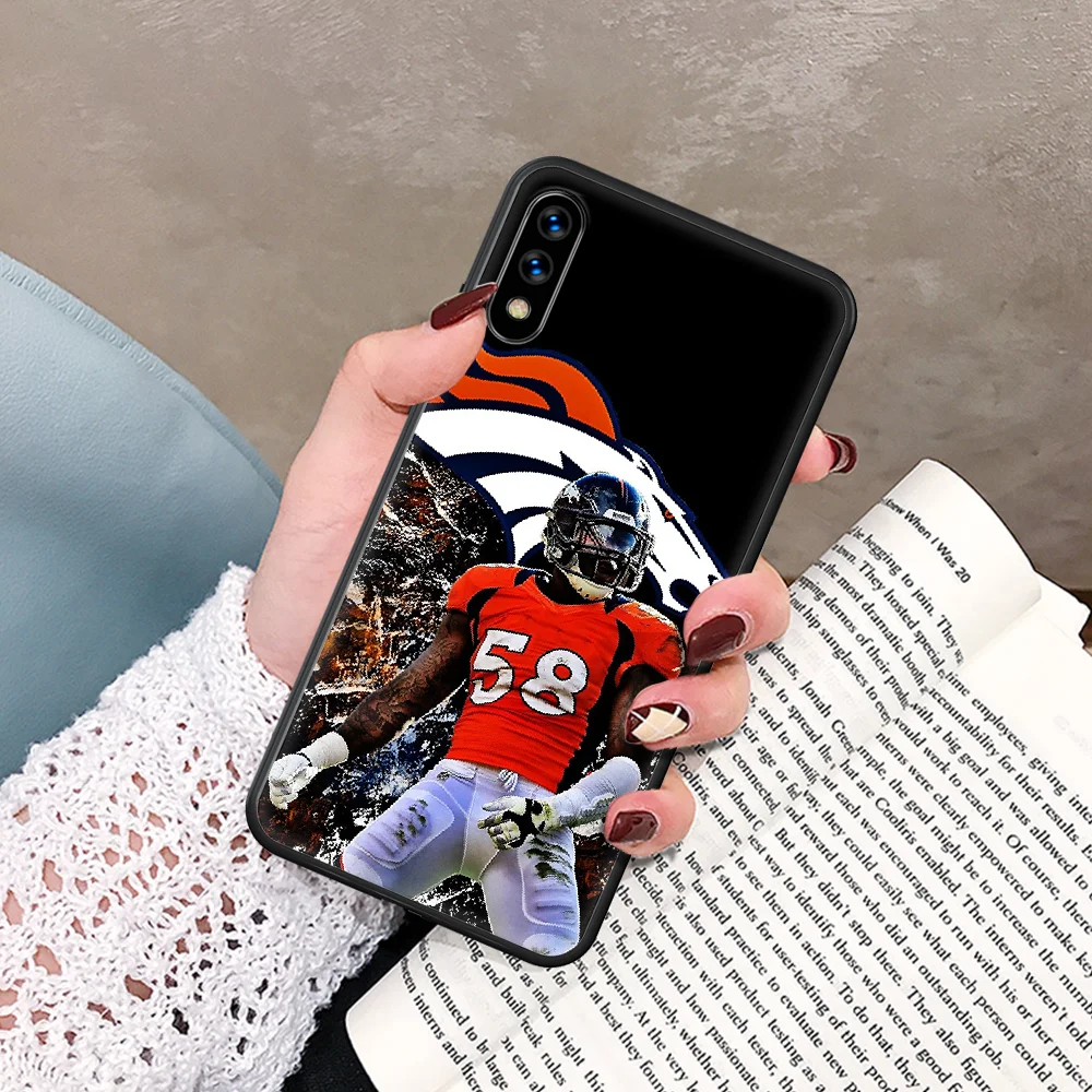 

Denver Bronco American Football Phone Case For Huawei Honor 6A 7A 7C 8 8A 8X 9 9X 10 10i 20 Lite Pro Play black Cover Pretty