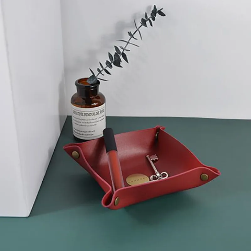 Складная полка для хранения Cutelife в скандинавском стиле из искусственной кожи