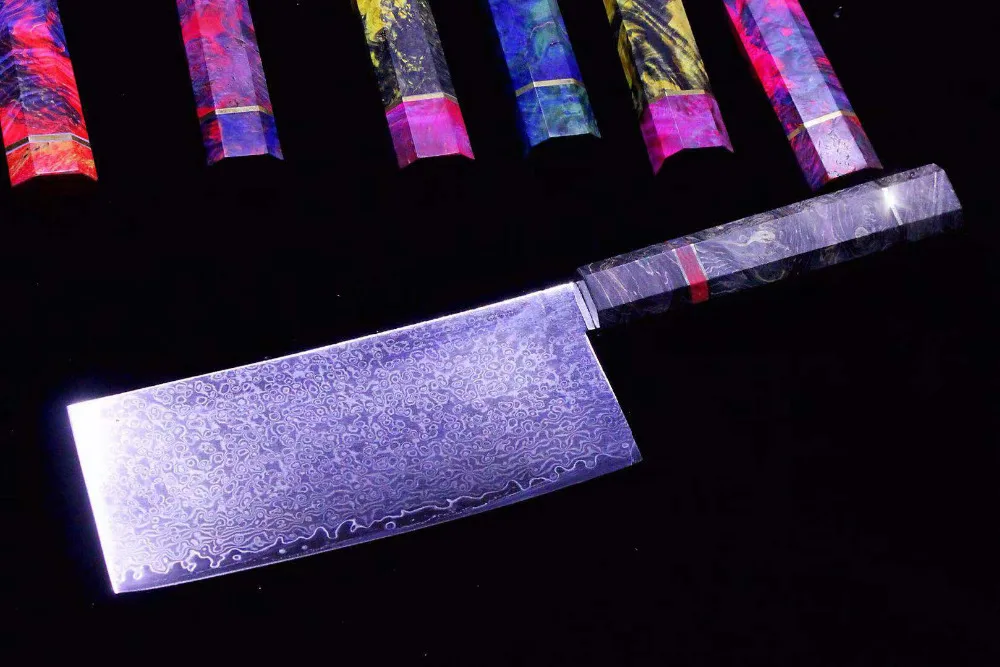 Дамасская сталь, нож повара Nakiri, китайские умные ножи, острый нож для нарезки стейка, кухонный нож, столовые приборы