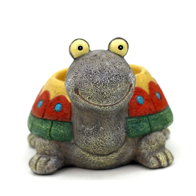 Творческий открытый полимерный животных черепаха цветочный горшок суккуленты