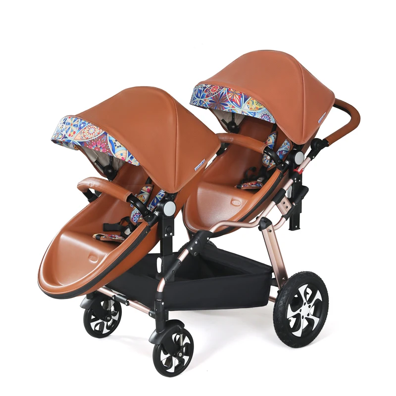hot mom twin stroller is  two child stroller before and after. It's a big and small treasure travel artifact